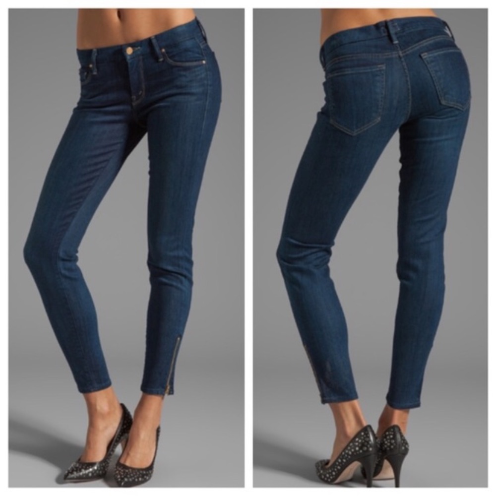 NWT Mother ankle zip jeans